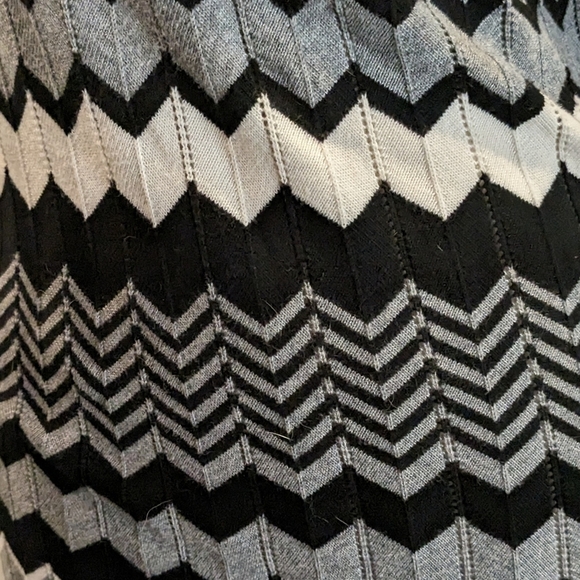 Spense Chevron Knit 3/4 sleeve midi dress tunic - Picture 4 of 9